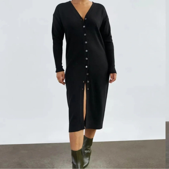 Wilfred Black Long Sleeve Dress - Picture 1 of 11